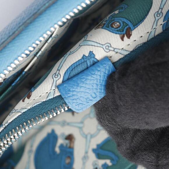 HERMES Blue Leather Wallet - Picture 5 of 9